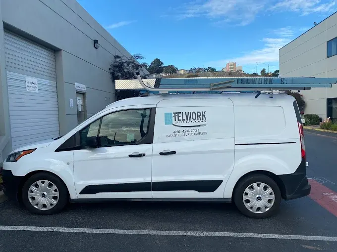 Telwork Solutions team vehicle on a Bay Area project
